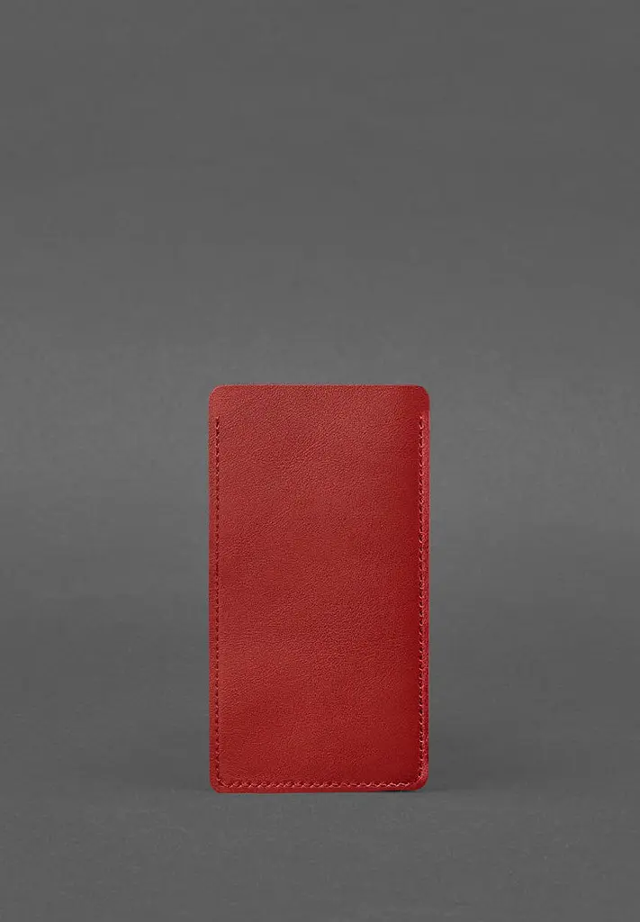 Кожаный чехол для iPhone 13 Красный - фото 3