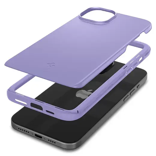 Чехол Spigen Thin Fit Iris Purple для iPhone 15 (ACS06780) - фото 6