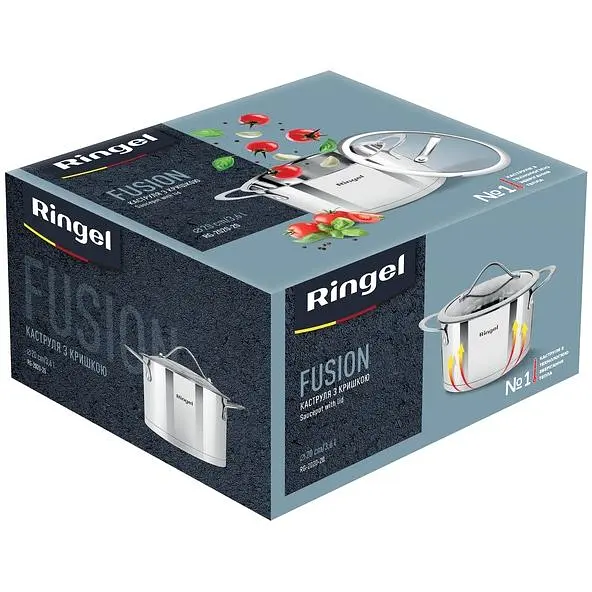 Кастрюля с крышкой Ringel Fusion, 20 см, 3,6 л (RG 2020-20) - фото 4