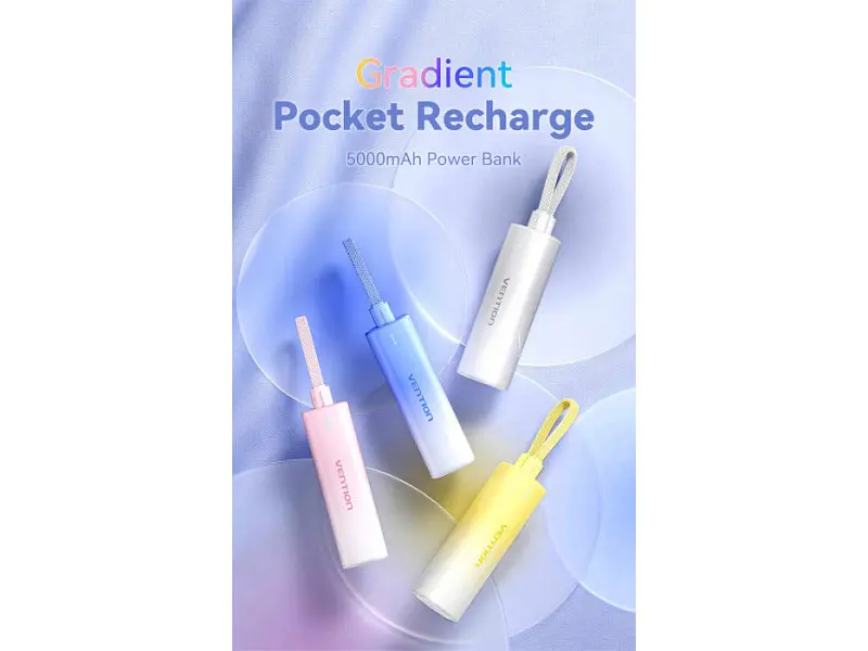 Внешний аккумулятор (павербанк) Vention 5000mAh 20W (FHWR0) - фото 4