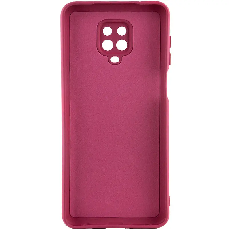 Чохол TPU Getman Liquid Silk Full Camera для Xiaomi Redmi Note 9s / Note 9 Pro / Note 9 Pro Max Бордовий / Marsala - фото 2