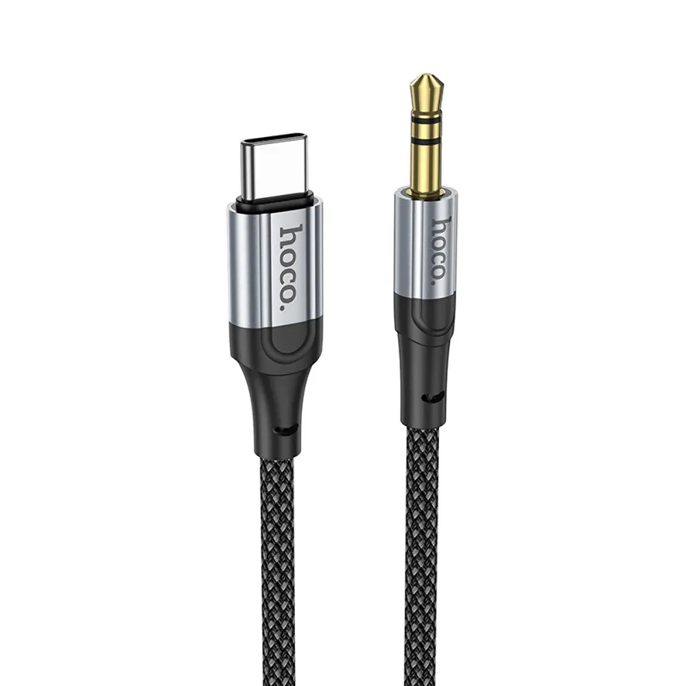 AUX кабель Hoco UPA26 Type-C to Jack 3.5 1 м чорний - фото 3
