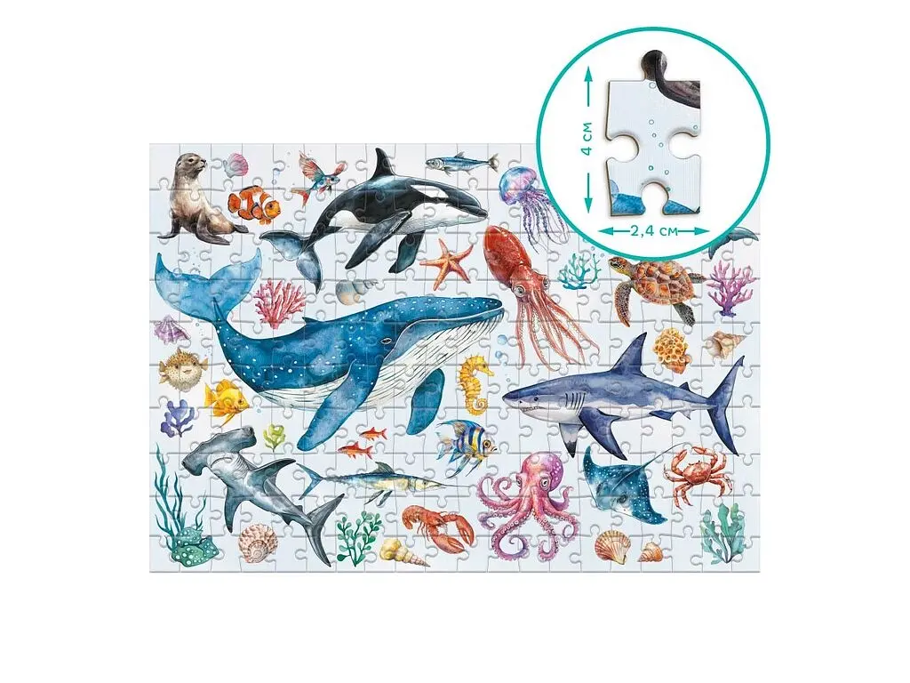 Монтессорі пазл Океанічні тварини DoDo 300630 Різнокольоровий shop (4823115912565) - фото 2