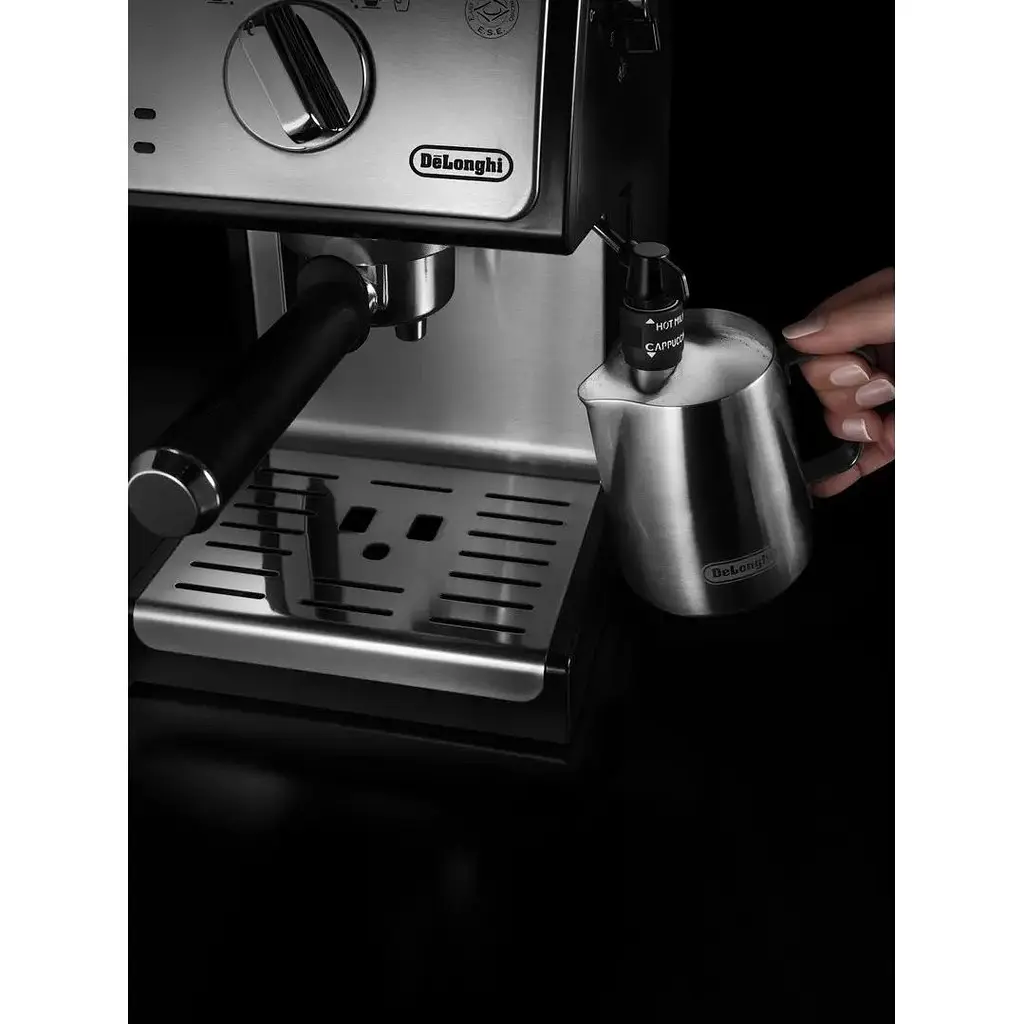 Кавоварка DeLonghi ECP 35.31 BK Steel еспресо з трубкою-капучинатором 15 бар - фото 6