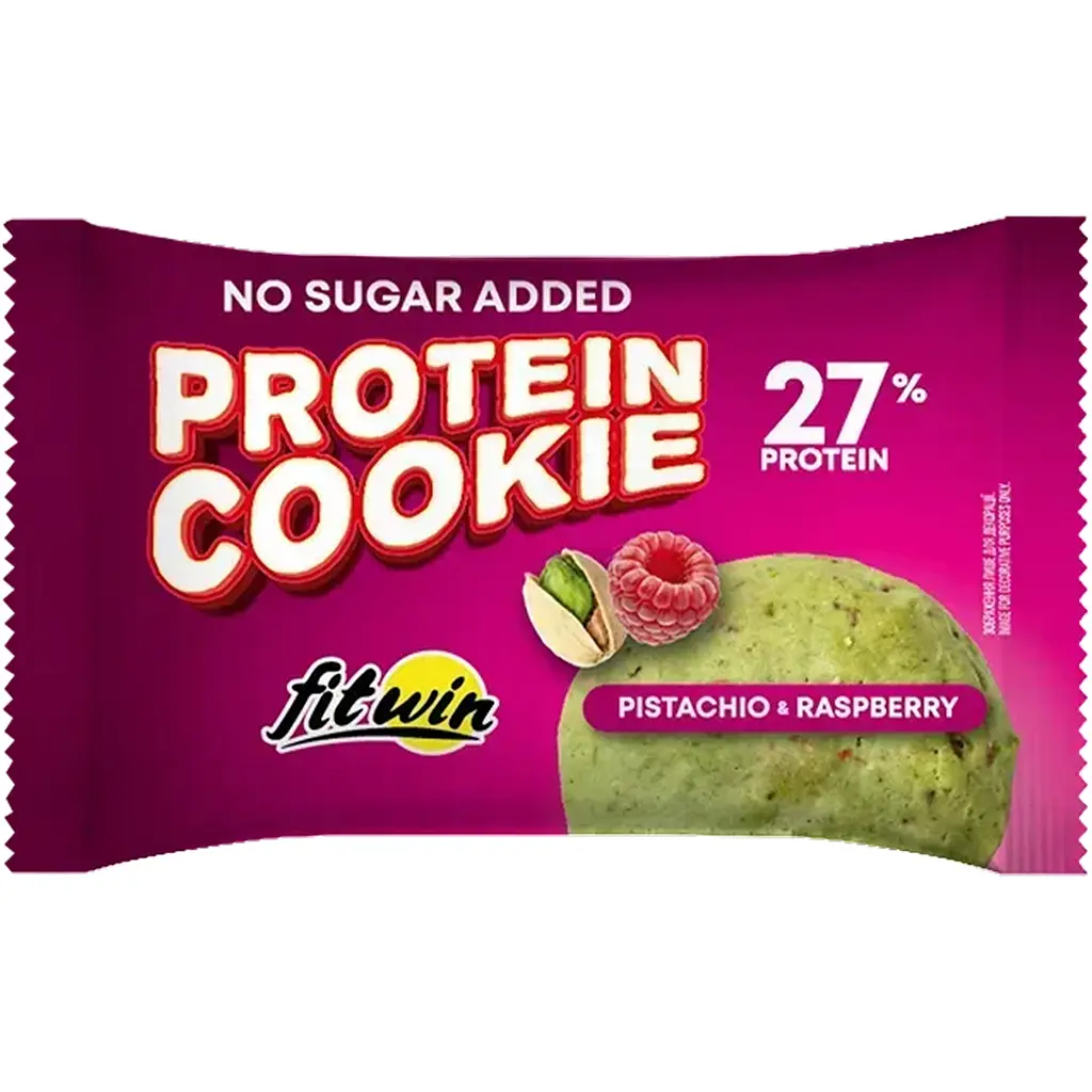 Протеїнове печиво FitWin Фісташка-малина 27% 40 г