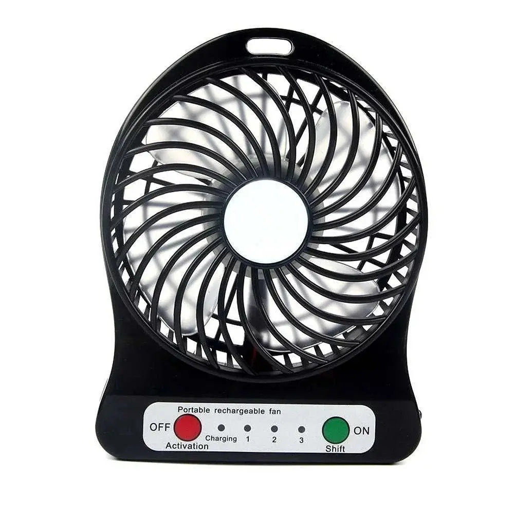Портативний настільний акумуляторний USB міні-вентилятор Portable Fan маленький, від юсб, на акумуляторі (ST) - фото 3
