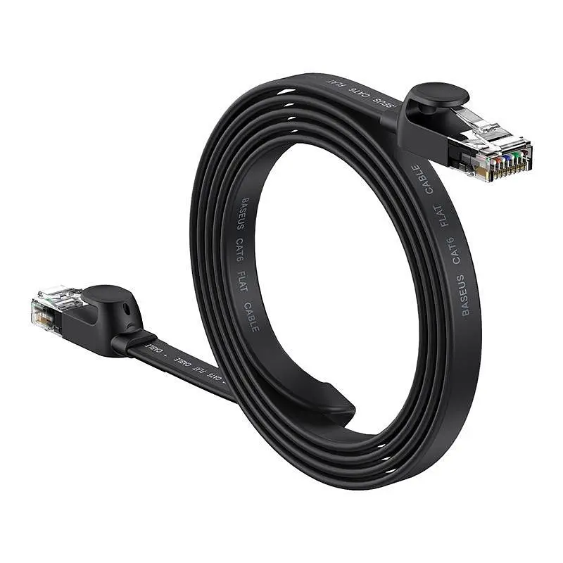 Кабель Baseus high Speed Six types of RJ45 Gigabit network cable (flat cable) 3M - фото 4