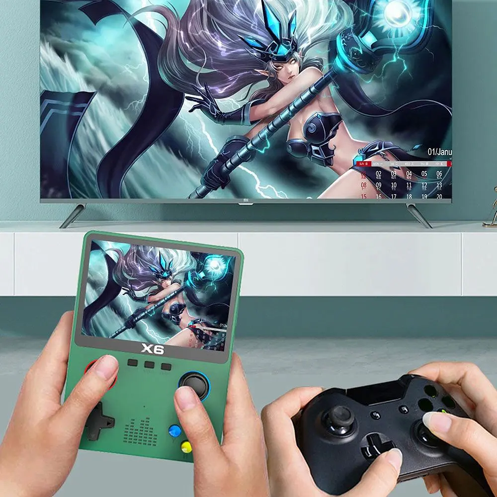 Ігрова консоль XPRO PSP 6X портативна з монітором 3.5 дюйма 1000 ігор чорна (43813-X6_1144) - фото 9