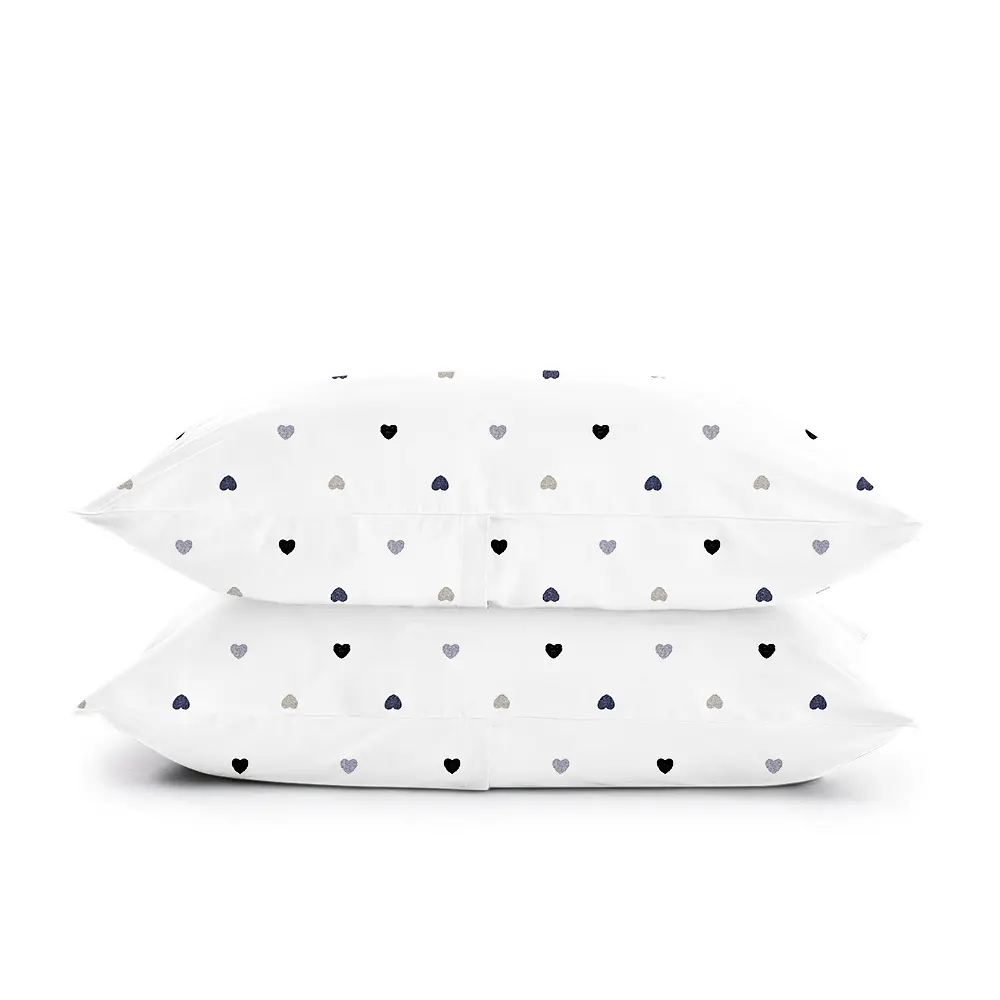 Набір наволочок Cosas Love CS1 40х60 см білий (SetPillow_LoveGreyBlack_40x60) - фото 2