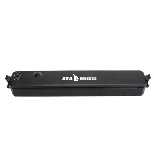Вакуумний пакувальник для продуктів Sea Breeze SB-0501 Вакууматор ручний побутовий LED-індикатор 140Вт Чорний - фото 3