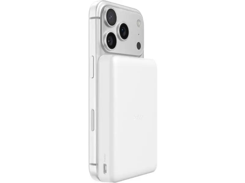 Зовнішній акумулятор (Power Bank) Belkin Slim Magnetic 10000mAh White (BPD015HQWH) - фото 4