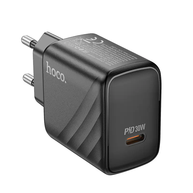 Сетевое зарядное устройство HOCO CS22A Value single port PD30W charger черный - фото 3