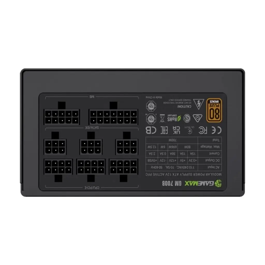 Блок живлення Gamemax 700W (GM 700B Fully-modular New) - фото 7