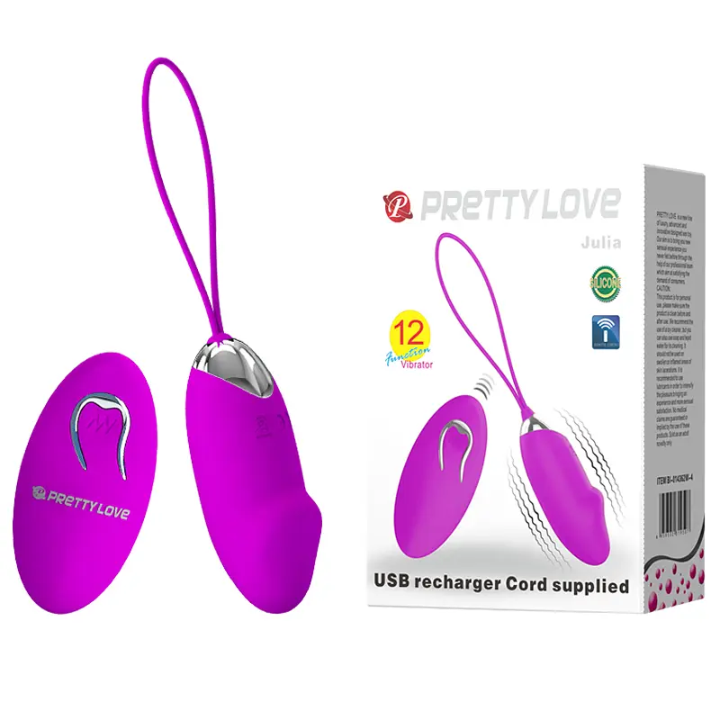 Віброяйце Pretty Love Julia Pink, 7 см фіолетовий