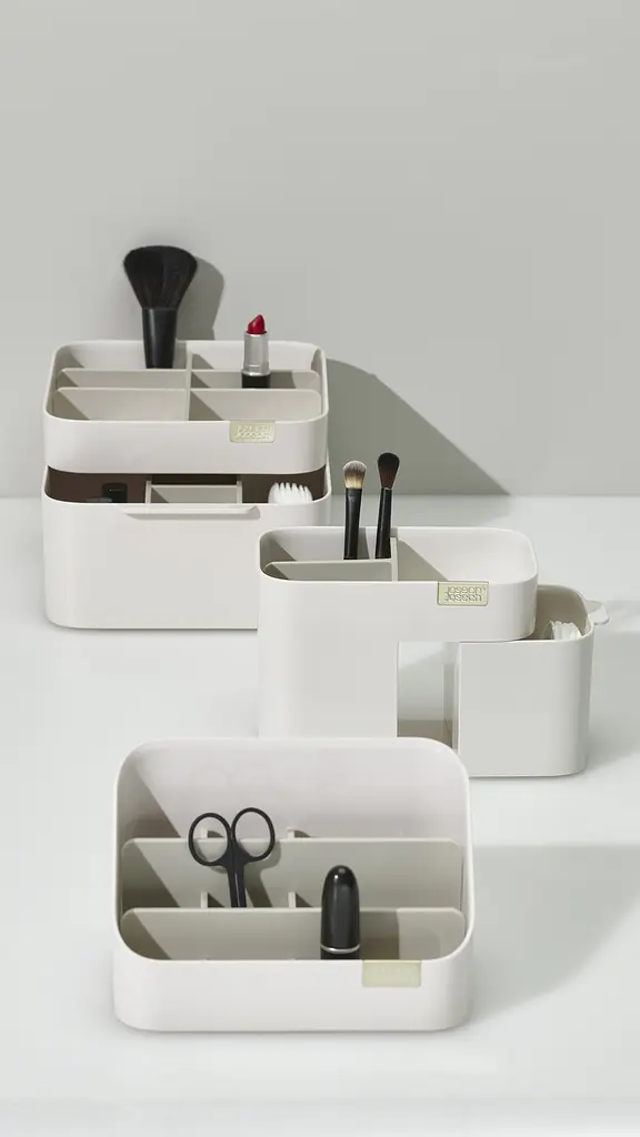 Органайзер для косметики Joseph Jospeh Viva с ящиком кремовый (75004) - фото 13