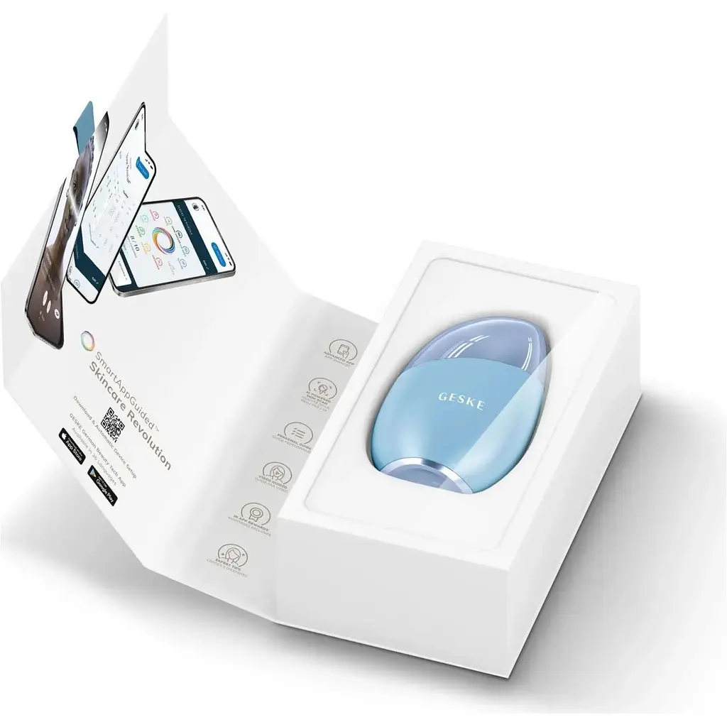 Масажер для обличчя GESKE Cool & Warm Eye and Face Massager 7в1 Aquamarine (HB0285) [176756] - фото 6