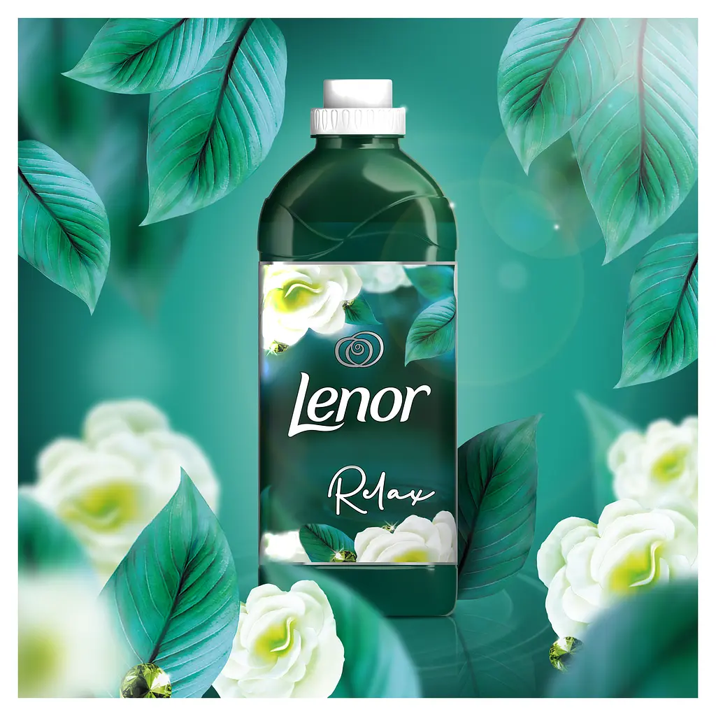 Кондиціонер для білизни Lenor Смарагд та квітка айворі, 750 мл (81732392) - фото 2