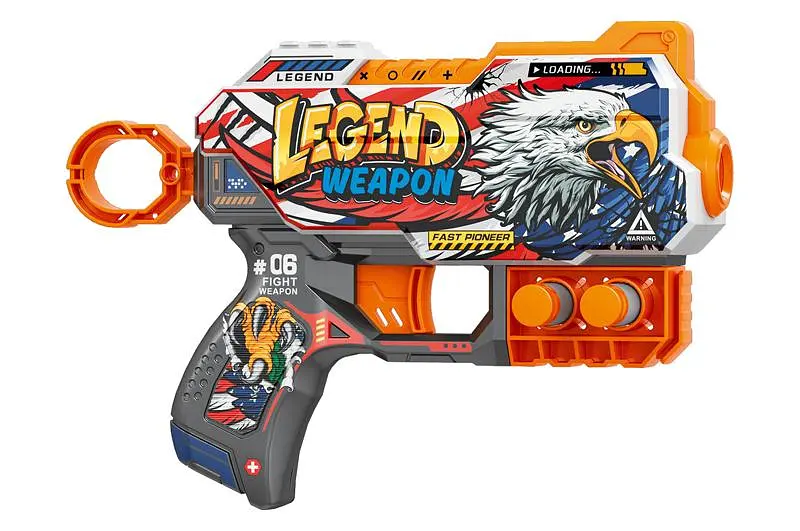 Іграшковий пістолет механічний м'які набої Fast Pioneer Legend Weapon BH125 р.20х13.5см