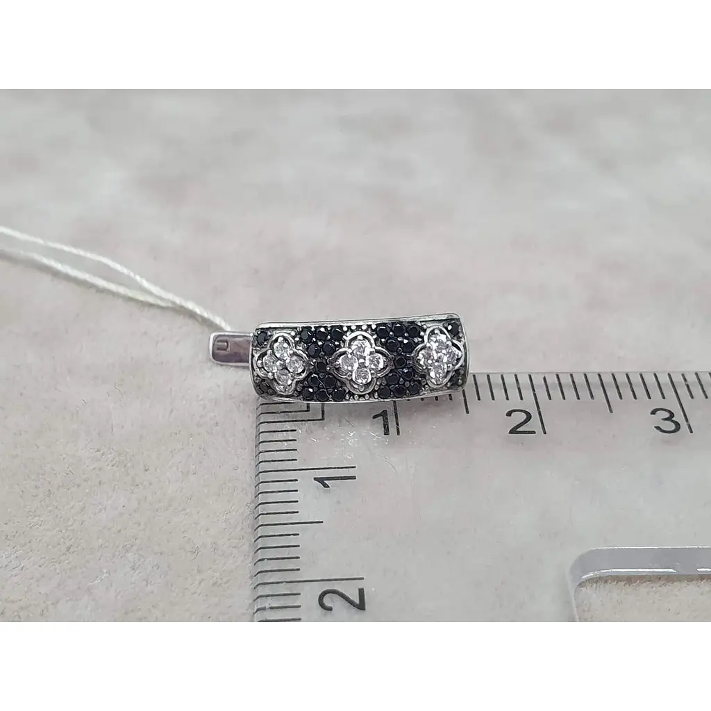 Срібні сережки Агні БЕЛЬМОНТ з фіанітами. 2183/1Р-CZ - фото 5