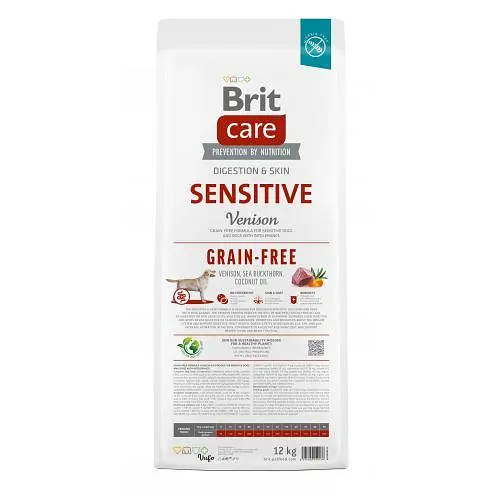 Сухий корм Brit Care Dog Grain-free Sensitive для собак з чутливим травленням, беззерновий з олениною, 12 кг - фото 5