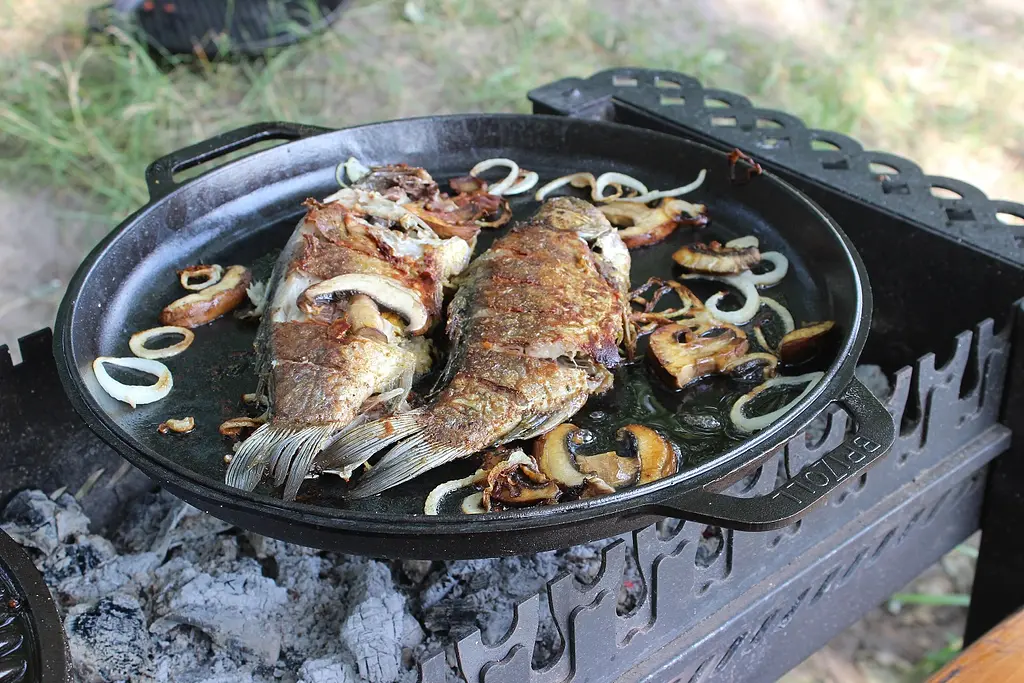 Казан чавунний азіатський Brizoll з кришкою-сковородою, 12 л (KA12-2) - фото 6