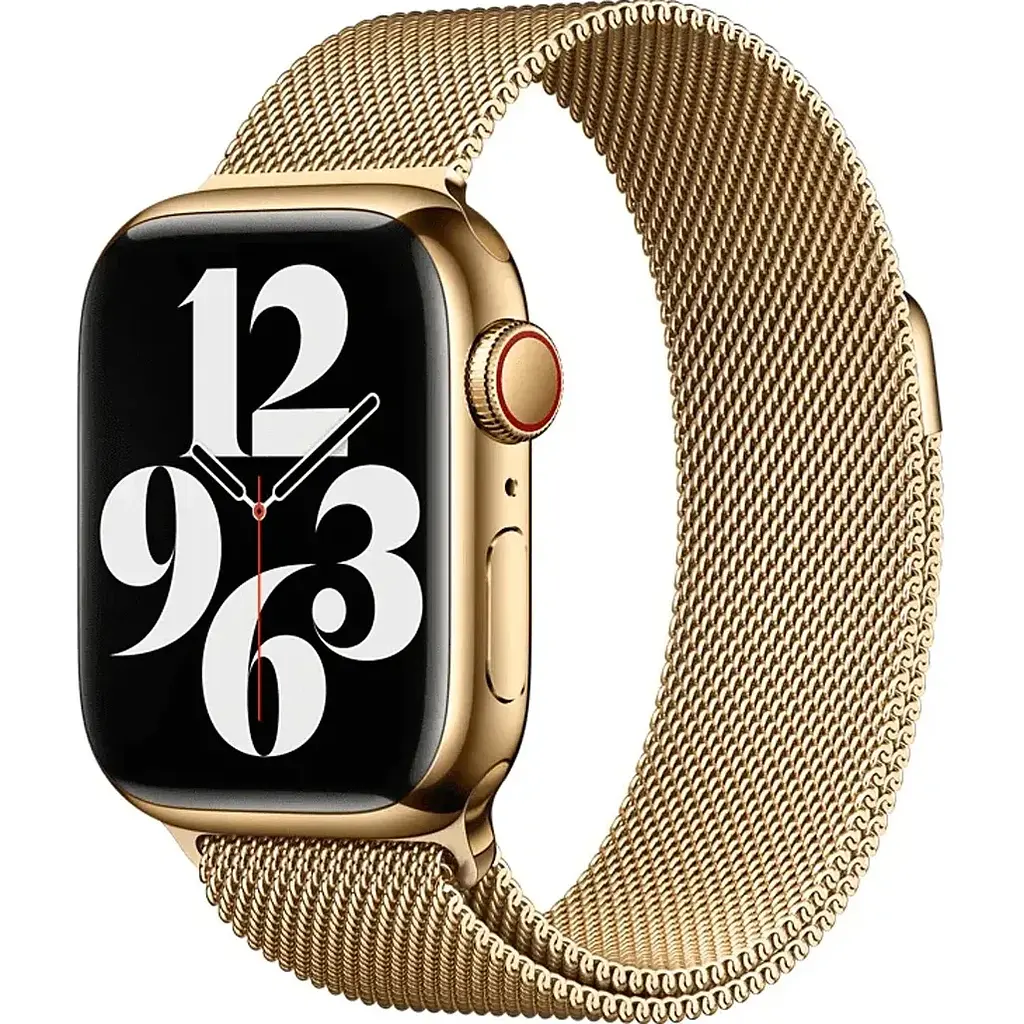 Універсальний ремінець для смарт-годинників DK Milanese Loop Magnetic для Apple Watch Metallic Band 38/40/41mm Gold + адаптер [112494] - фото 2