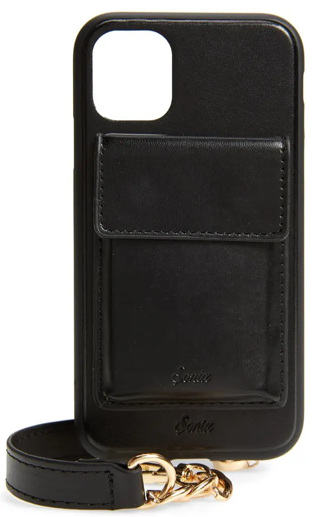 Чохол шкіряний із знімним ремінцем та кишенею Sonix Leather Crossbody Wallet для iPhone 11 Pro Max/XS Max Black - фото 2