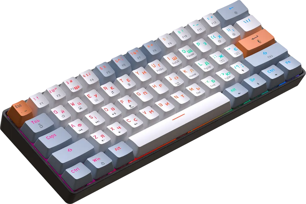 Клавіатура GamePro MK130R Red Swich Hot-Swap RGB Black - фото 3