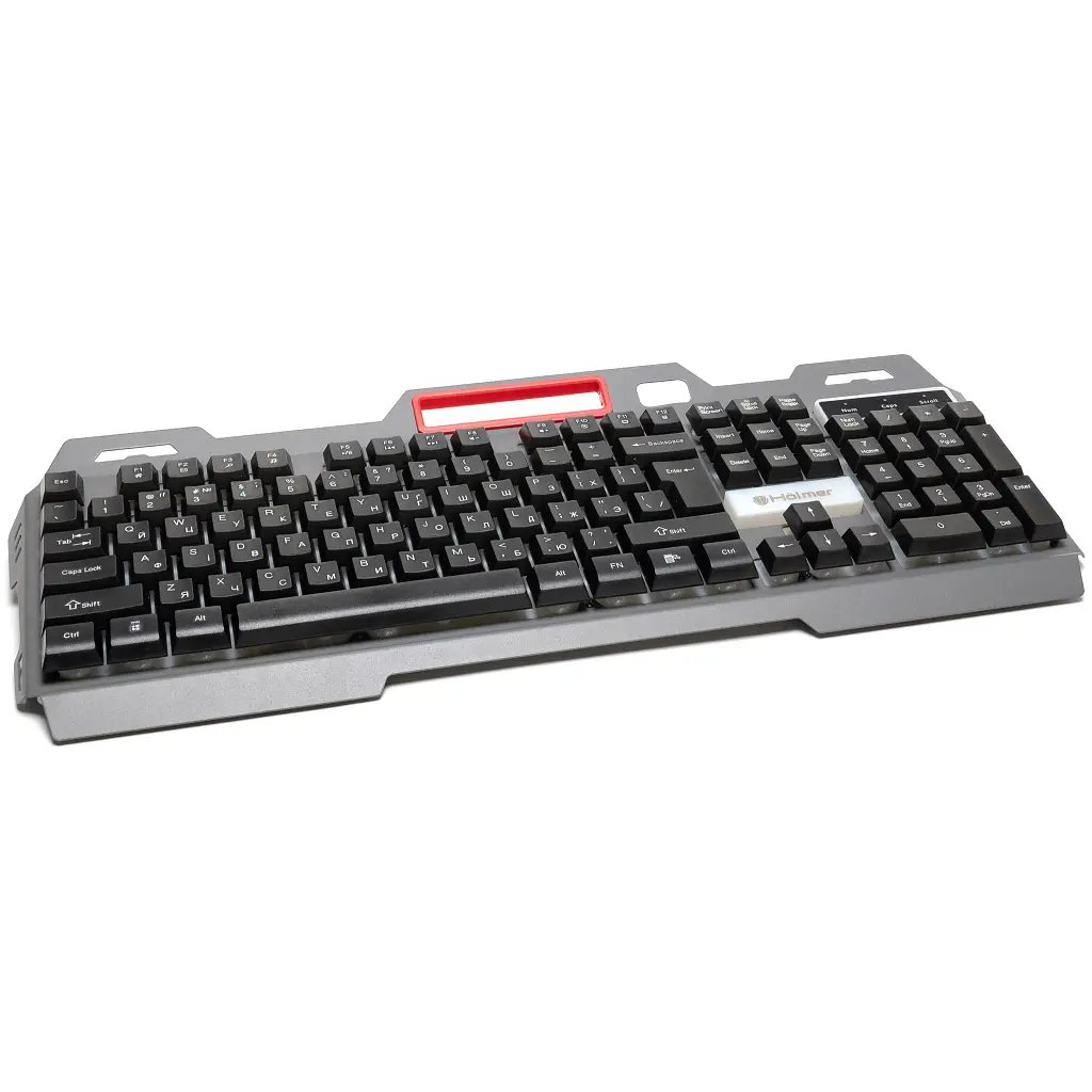 Клавіатура Hölmer K-02GS RGB Backlight USB UA Black (K-02GS) - фото 3