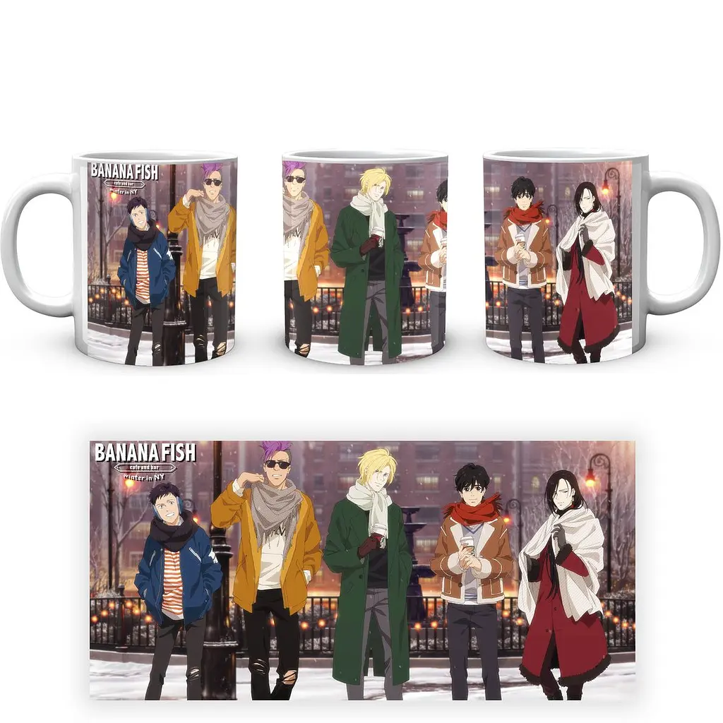 Кружка GeekLand Banana Fish Банановая Рыба BF 02.14 330 мл белая - фото 4