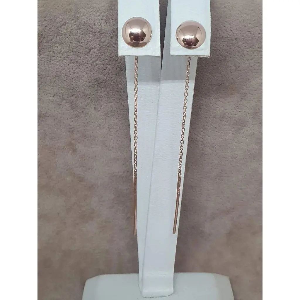 Золоті сережки-протяжки Tango. 580042 - фото 3