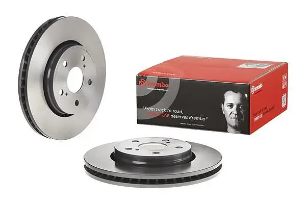 Диск гальмівний вентильований Toyota C-hr, Corolla 16-25р Brembo (09.D417.11) - фото 2