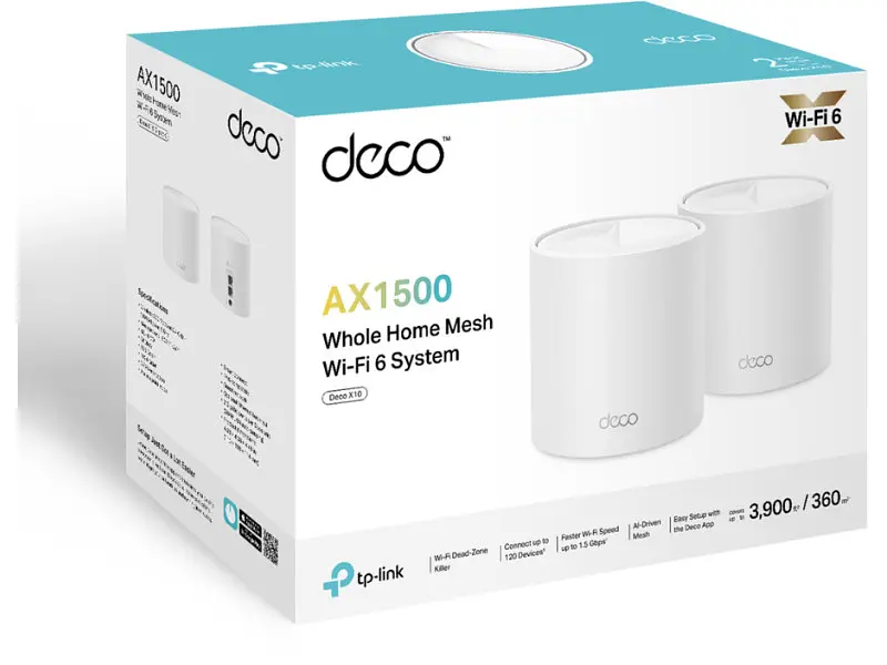 Маршрутизатор (роутер) TP-LINK Deco X10 2-pack - фото 3
