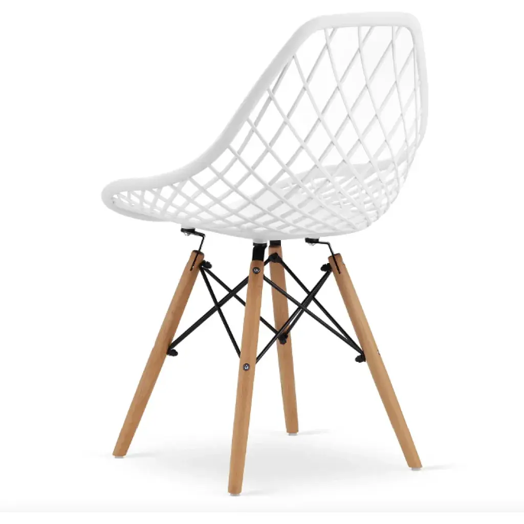 Стілець Leobert Sakai ажурна спинка Білий - фото 3