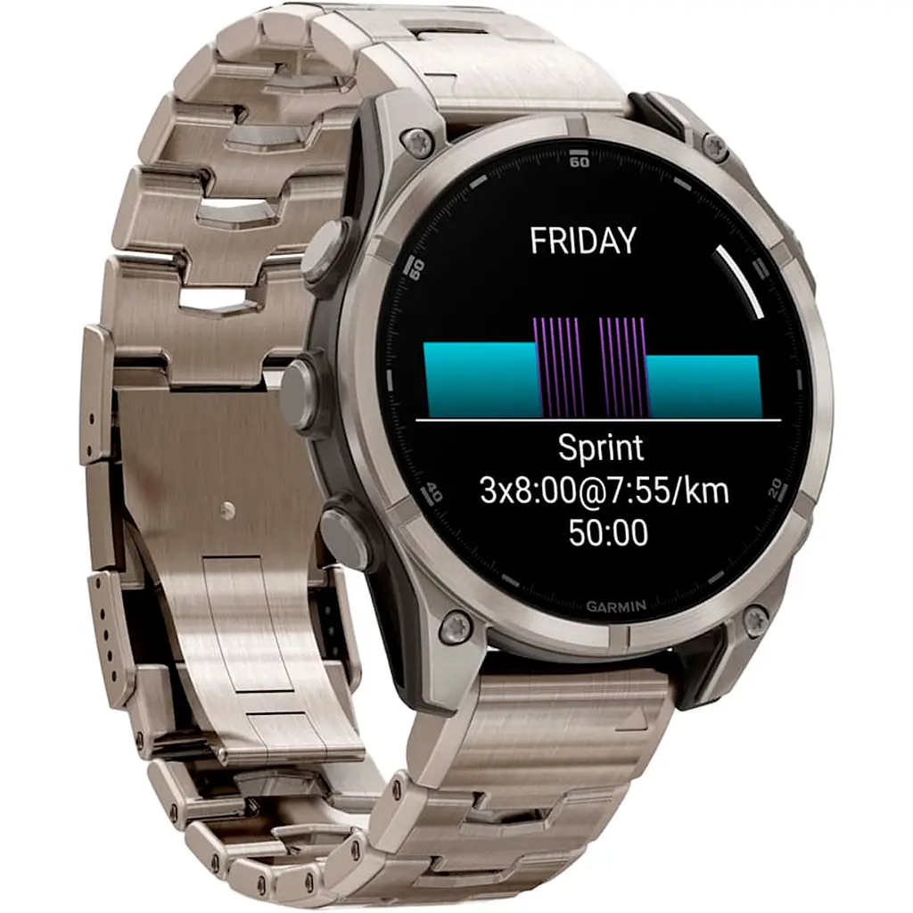 Смарт-часы Garmin Fenix 8 AMOLED Sapphire 47mm Titanium with Vented Titanium Bracelet [010-02904-40] [115090] - фото 3