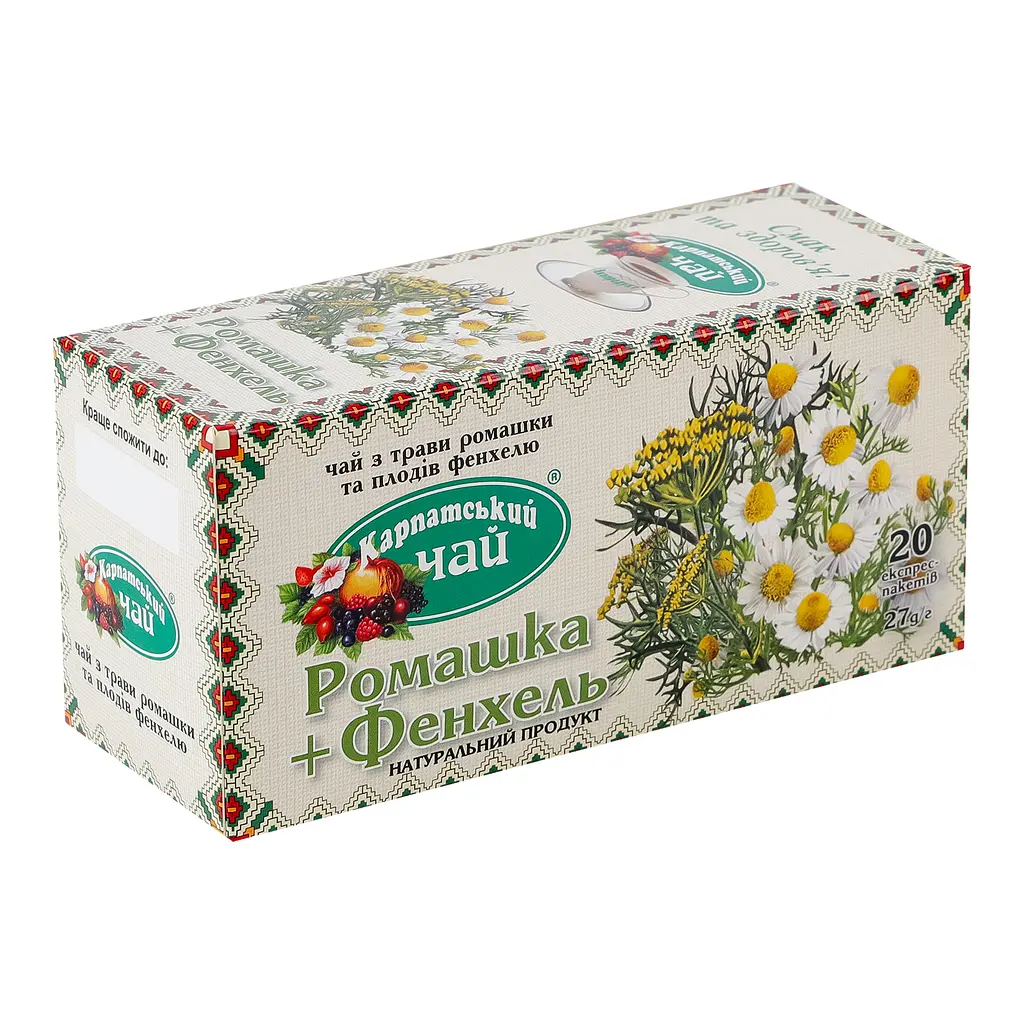 Чай Карпатський чай Ромашка и Фенхель 27 г (20 шт. х 1.35 г) (772207) - фото 2