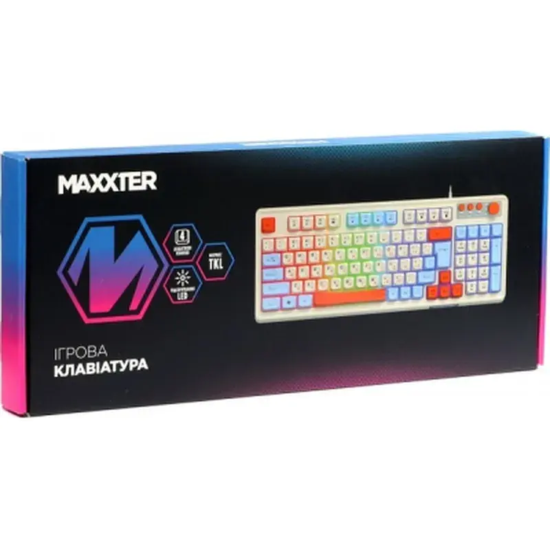 Клавіатура Maxxter KBG-3C01-UA USB UA (KBG-3C01-UA) - фото 5