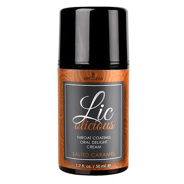 Гель Sensuva - Lic-o-licious Salted Caramel - для глибокого мінету, 50 мл (солона карамель)