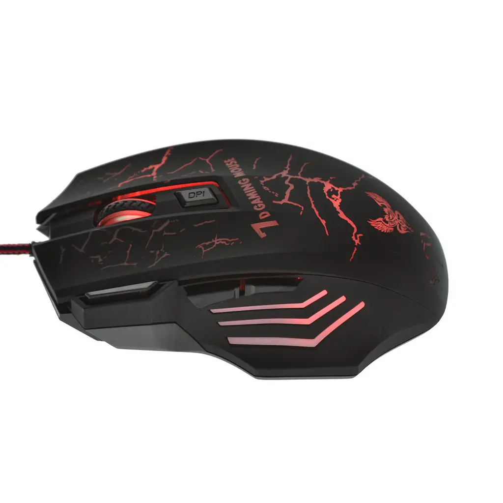 Ігрова миша c підсвічуванням геймерські миші провідні USB Gaming Mouse X7 RGB 4800 dpi - фото 8