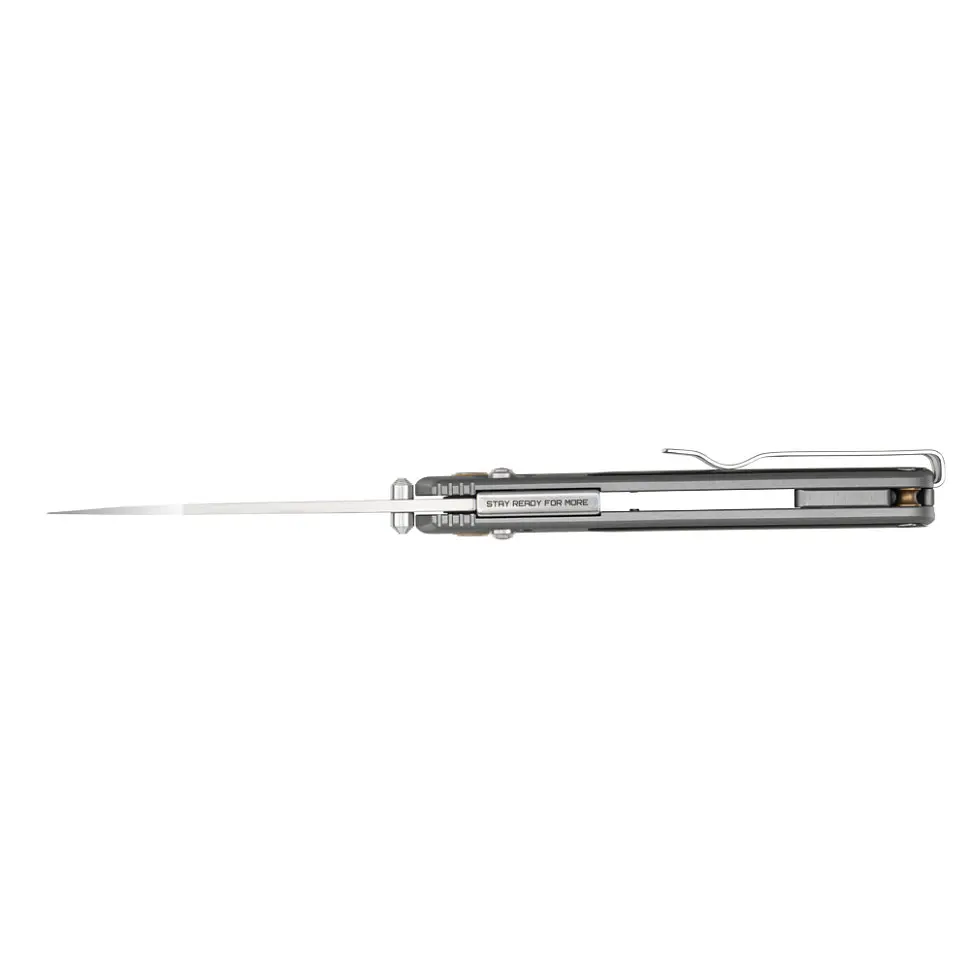 Нож складной туристический SRM Medal 259L-AK (8.1 см) 14C28N/алюминий 6063, дерево, черно-серый - фото 6