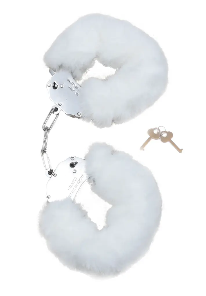 Наручники Fetish Boss Series Furry Cuffs White з хутром