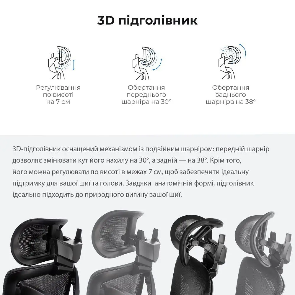 Крісло для геймерів Anda Seat X-Air Mega Size XL Mesh Space Black (AD-WY-01-BBB) - фото 2