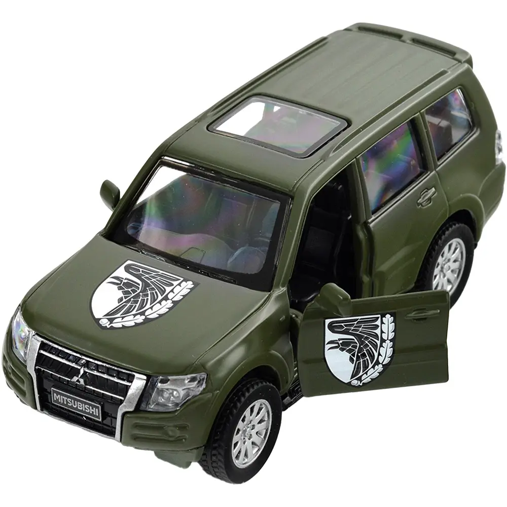 Машинка TechnoDrive серії Шеврони Героїв MITSUBISHI PAJERO 4WD TURBO "93 ОМБр" - фото 9