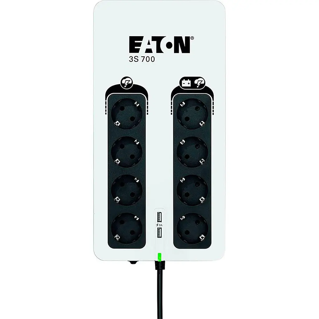Джерело безперебійного живлення Eaton 700 ВА / 420 Вт / 7 А*ч (3S700D) - фото 3
