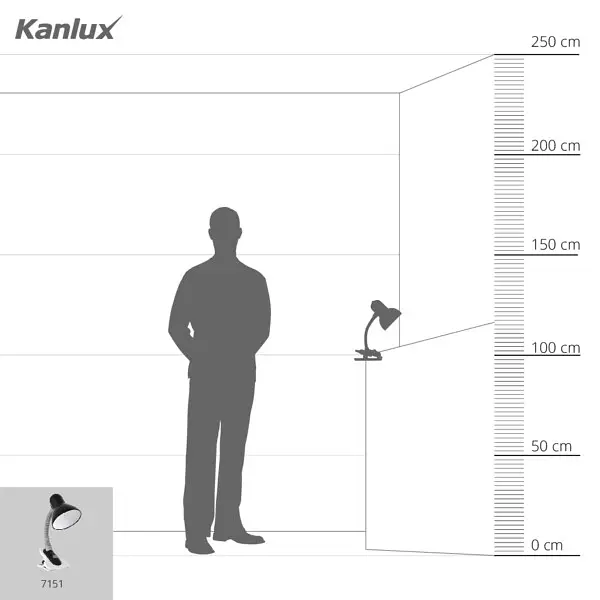 Лампа настільна Kanlux SUZI HР-60-B (7151) - фото 7