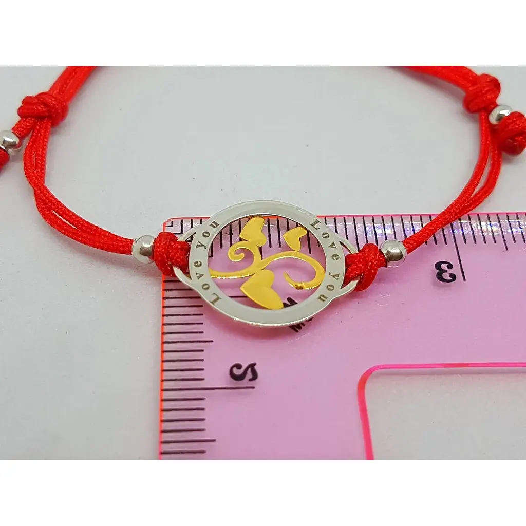 Браслет з текстилю Qvaliz з срібними вставками. 805-00771 - фото 2