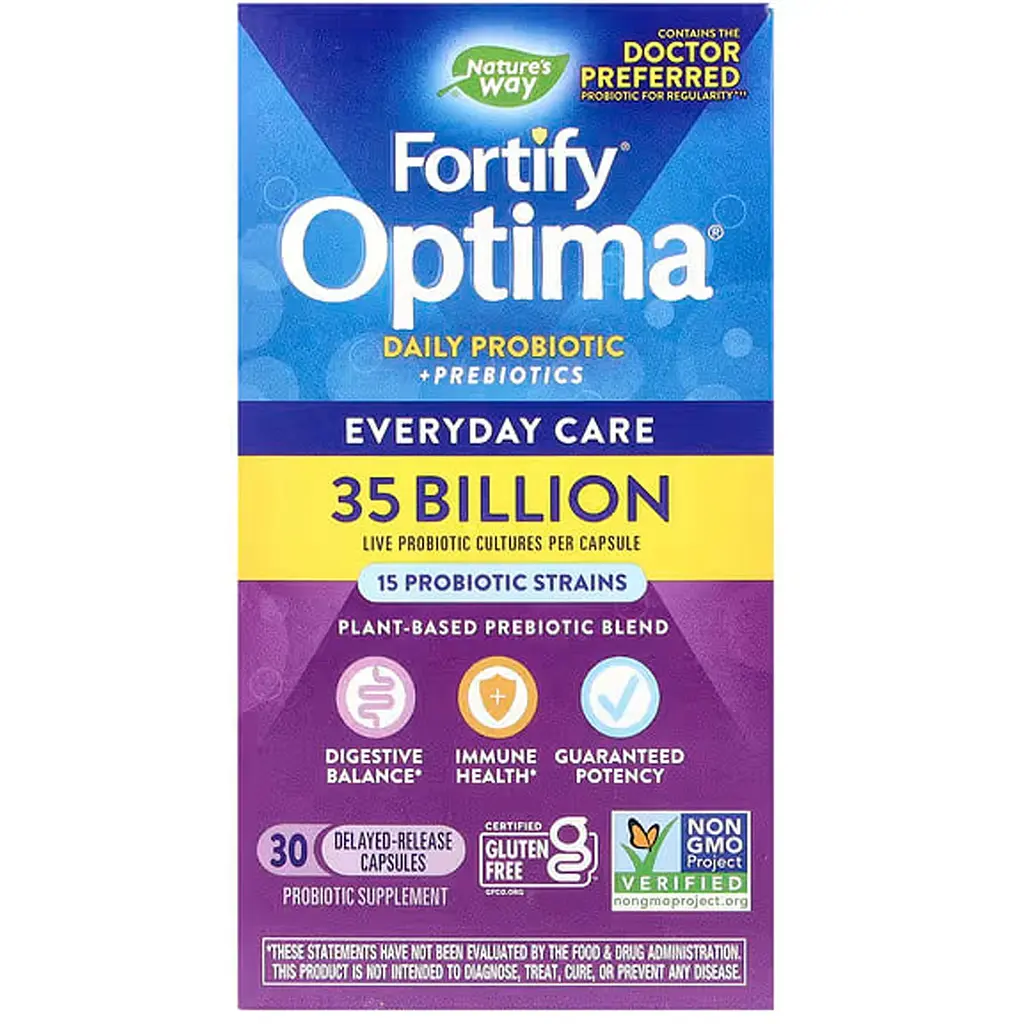 Пробіотики та пребіотики Nature's Way Fortify Optima Daily Probiotic + Prebiotics 35 млрд КУО 30 капсул - фото 2