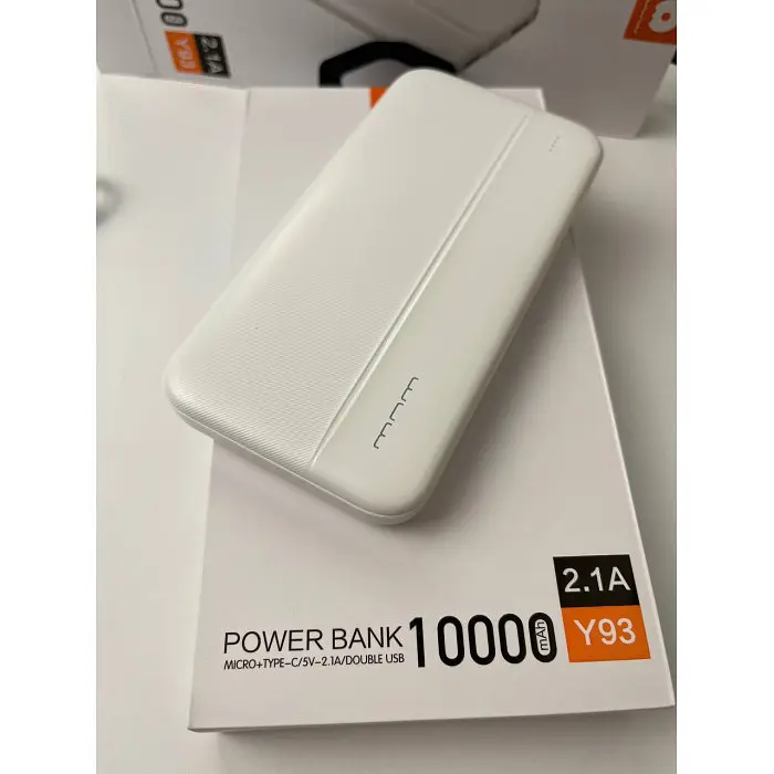 Повербанк внешний аккумулятор WUW Y93 10000 mAh белый - фото 4