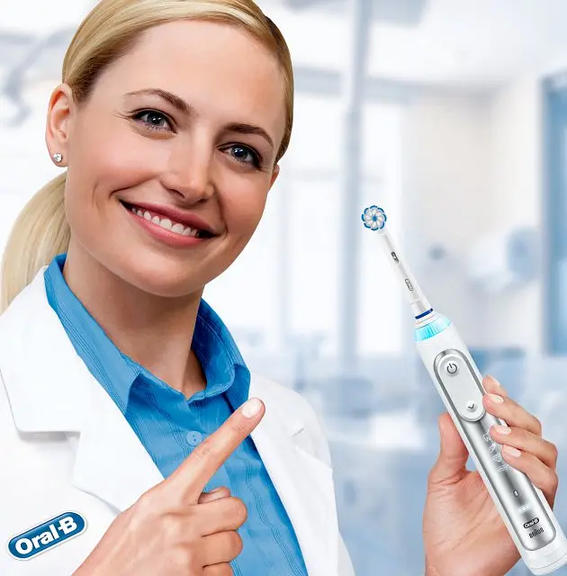 Електрична зубна щітка Oral-B Genius 8000, серебристый - фото 9