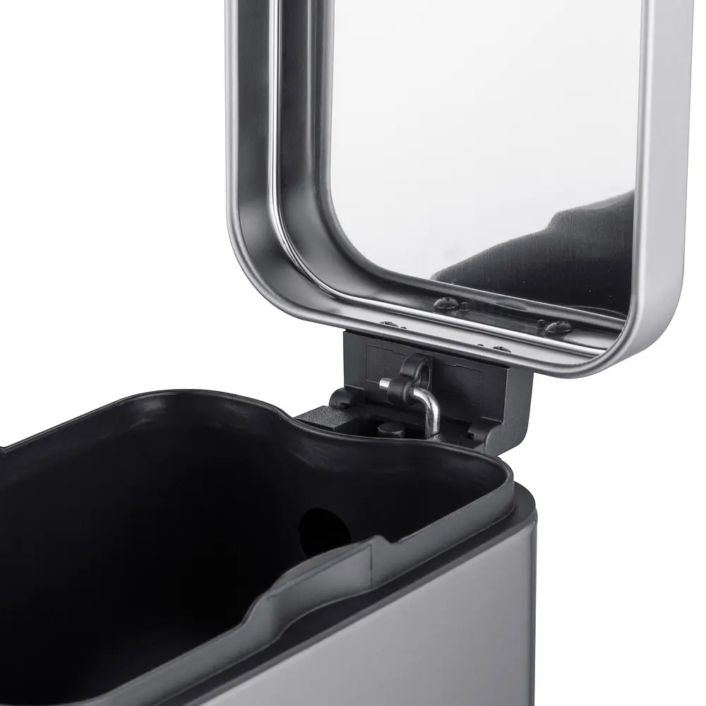 Відро для сміття Mixxus Premium Quadro-TC0105 SS Color 5л з плавним закриттям прямокутна нержавіюча сталь MI7062, Нержавіюча сталь - фото 10